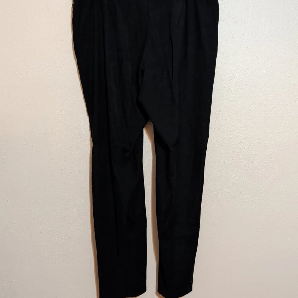 ❤️Coldwater Creek Black Zip Stretch Pants Straight Leg Classic Fit Size 16❤️ - Picture 3 of 9